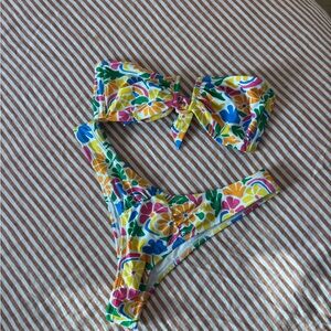 Wild Fable Colorful Floral Bikini Set